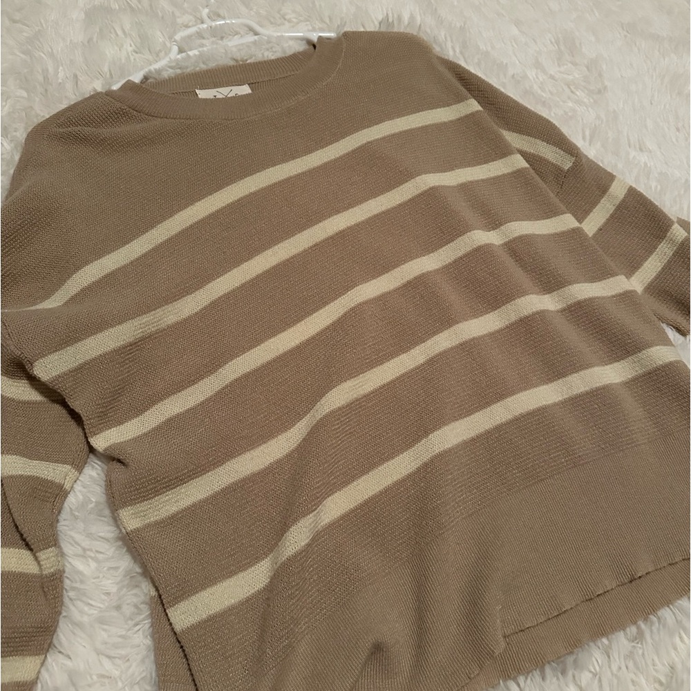 Knit striped sweater